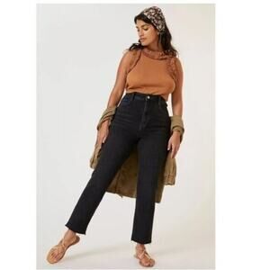 🔴 3/$25 Anthropologie Pilcro The Cigarette Black Slim Straight Jean 25